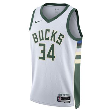 NIKE x NBA MILWAUKEE BUCKS ASSOCIATION EDITION 2022/23 DRI-FIT SWINGMAN JERSEY '#34 GIANNIS ANTETOKOUNMPO'