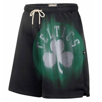 NBA BOSTON CELTICS STANDARD ISSUE FLEECE BASKETBALL SHORTS 'BLACK'